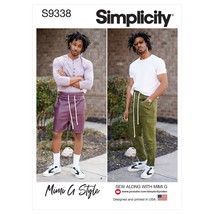 Simplicity Sewing Pattern 9338 11090 Mens Pull on Pants Shorts Size XS-Xl - $10.69