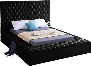 Bliss Collection Modern | Contemporary Velvet Upholstered Bed With Deep ... - $2,310.99