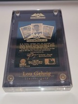 Pcs Lou Gehring 24 Kt Gold Commemorative Set Limited Edition # 267 Of 400 Excell - £157.90 GBP