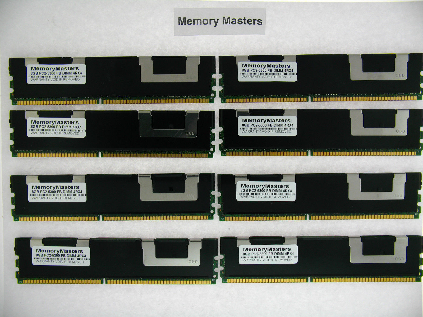 A2337012 64GB  (8X8GB) PC2-5300 FBD Memory Dell Poweredge M600 4RX4 - $356.39