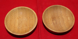 New Bambu Set of 2 Small Wooden Condiment Cups Kitchen Gudget Cooking Se... - $33.27