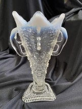 Antique Jefferson Glass Vase Aurora Boreslis 1903 Opalescent 6&quot; - £31.11 GBP