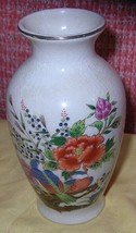 Vintage Japanese Hand Painted Vase, about 6 inches; Bone or Porcelain - £7.09 GBP