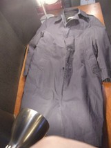 USGI USAF US AIR FORCE BLUE ALL WEATHER TRENCH OVER COAT W/ LINER 40 LON... - $36.59
