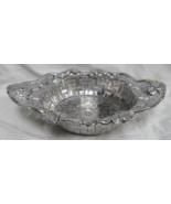 1998 Arthur Court Aluminum Bunny Rabbit Bowl Easter Basket Weave Dish 15... - $21.77