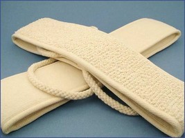 Soft Natural Sisal Fiber Back-Strap Exfoliator Scrubber - £6.89 GBP