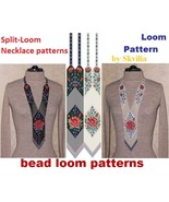Bead loom patterns Split-Loom Necklace Gerdan, Beading Loom Stitch, PDF ... - $16.27 CAD