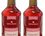 2Pack CAFE AL FRESCO Coffee Syrups PEPPERMINT Sugar Free 0 Calories 33 S... - $26.72