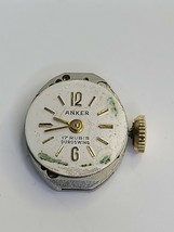 Anker AS Caliber 1012 Watch Movement 17 Jewels with Dial &amp; Hands - £32.71 GBP