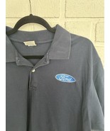 Vintage Ford Polo Shirt Dark Blue With Ford Logo  - £18.63 GBP