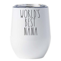 World&#39;s Best Nana Tumbler 12oz Mother&#39;s Day Christmas Wine Glass Gifts For Mom - £18.27 GBP