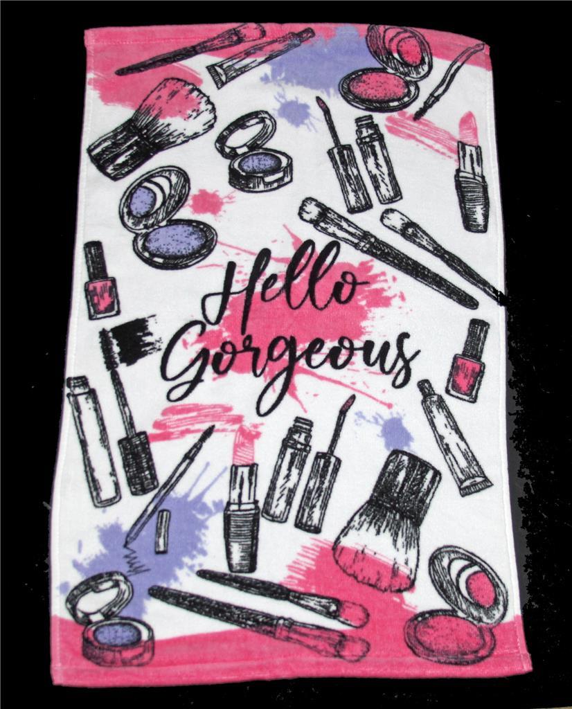 Lavender Pink Hello Gorgeous Makeup Mascara Lipstick Polish Velour HAND ... - $14.99