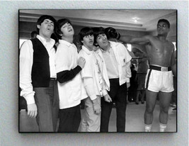 Rare Framed Muhammad Ali and The Beatles Vintage Photo. Jumbo Giclée Print - £15.33 GBP