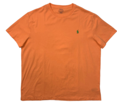 Polo Ralph Lauren Shirt Mens XLT  Orange Cotton Crew Neck NWT - £26.67 GBP