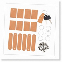 LeatherCraft ProKey Kit: 48Pcs/16 Sets Genuine Leather Keychain Kit - Re... - $760.43 MXN