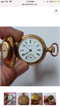 Vtg. Marked Dueber Special Goldtone Hampden Pocket Watch - £199.24 GBP