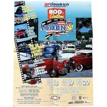 Vintage 1997 Americruise Tour Rod &amp; Custom Poster Route 66 Car Show Hot Rod - £21.54 GBP