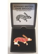 Westair - Roman Historical Jewellery - Roman Hare Enamel Brooch - Red - £9.91 GBP