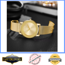 Fashion Men's Steel Mesh Band Luxury Business Watch Quartz Gold Wristwatch - $20.99