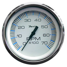 Faria Chesapeake White SS 4&quot; Tachometer - 7000 RPM (Gas) (All Outboards) - £91.65 GBP