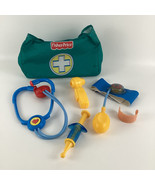 Fisher Price Medical Kit Doctor Nurse Tools First Responder Pretend Vint... - $24.70