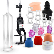 Penis Pump LeLuv Zgrip with Clear, Septum, Donut, C. Rings, Jelly Rings - £35.70 GBP