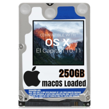 macOS Mac OS X 10.11 El Capitan Preloaded on 250GB Sata HDD - $24.99
