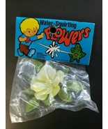 Vtg Dime Store Toy Plastic Joke Gag Water Squirting Flower New Hong Kong... - £7.98 GBP