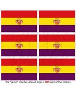 SPANIEN 2nd Spanish Republic Staat Fahne Handy Mini Sticker, Aufkleber 4... - $4.59