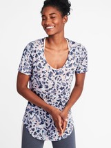 Old Navy Sz M Lightweight Scoop Neck Blouse Tee Shirt Camo Top Stretch - €9,40 EUR