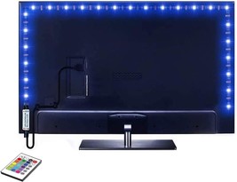 Led Strip Lights 6.56ft for 40-60in TV, 16 Color Changing 5050 LEDs Bias  - £13.94 GBP