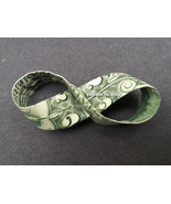 Dollar Origami INFINITY LOOP Made with REAL MONEY Handmade Cash Art Gift... - $551.39 MXN+