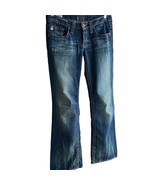 BIG STAR Casey Women Jeans SIze 28L Bootcut Thick Stitch Dark Distressed... - $21.59