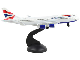 747 Commercial Aircraft &quot;British Airways&quot; (G-XLEA) White with Blue and Red Di... - $18.37