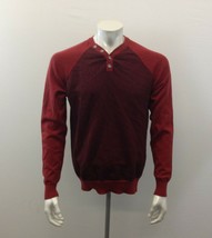 Herod Lover Red Black Plaid Front Large Long Sleeve V Neck Pullover Shirt - £8.61 GBP