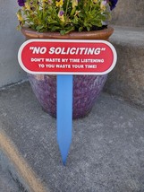 NO SOLICITING Yard Sign, (Don&#39;t Waste My Time) - $186.74 MXN
