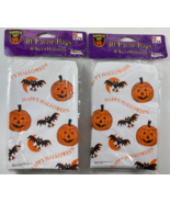 Vintage Lot of 2 Halloween Pumpkin Bat Favor Bags 40 in ea K Mart - $376.75 MXN