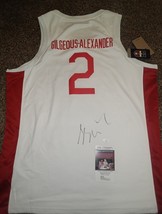 Shai Gilgeous-Alexander Signed Autograph Team Canada FIBA Jersey OKC Thu... - $813.32 CAD