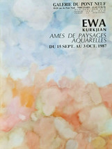 Ewa Kurkjian - Original Exhibition Poster - Galerie Du Pont Neuf - 1987 - £123.85 GBP