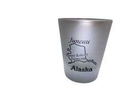 Vintage Fog Glass Single Juneau AK Mt. Roberts Tramway Souvenir Shot glass  - £5.49 GBP