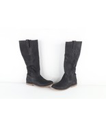 Frye Womens Size 7.5 B Tall Leather Pull On Riding Boots Shoes Black - $158.35