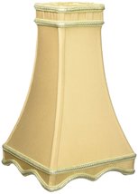 Royal Designs Top Scallop with Gallery Designer Lamp Shade, Antique Gold... - $94.00