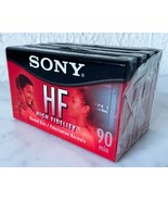 Set of 4 Sony HF Normal Bias Blank Audio Cassette Recording Tape 90 Min ... - $14.20