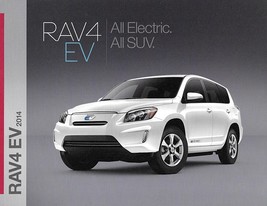 2014 Toyota RAV4 Ev Sales Brochure Sheet 14 Us Rav 4 Electric - $8.00