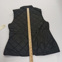 St John's Bay RN#93677 Women's Black Quilted Puffer Full Zip Vest Pockets Sz XS image 7