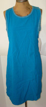 NWT New Womens Columbia Bryce Peak Blue Bright Dress M Pockets Logo UPF Omni Sha - £79.76 GBP