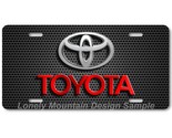 Toyota Logo Inspired Art on Grill FLAT Aluminum Novelty License Tag Plate - $16.19