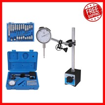Professional 0-1&quot; Dial Indicator with Adjustable Magnetic Base &amp; 22  Tips - $1,176.20 MXN