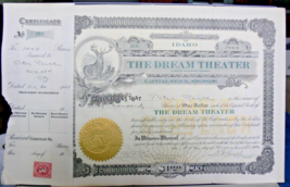 1921 STOCK CERTIFICATE OF COEUR D&#39;ALENE THE DREAM THEATER PRESIDENT N.E.... - $24.13 CAD