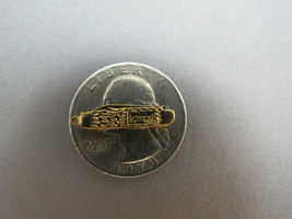 Vintage Knife Charm Gold Tone Circa 1960s Intercast Miniature Folding Pocket - £10.54 GBP